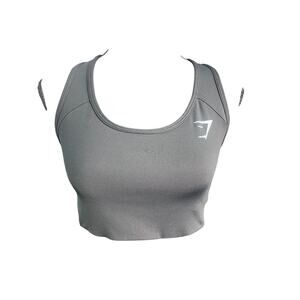 Gymshark Black Sports Bra Women Size L Racerback Athletic Workout Activewear